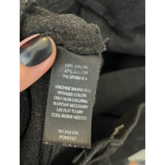 BETABRAND Straight Leg Stretch Knit Dress Pants Gray Heather Size Medium Pockets - Picture 10 of 10